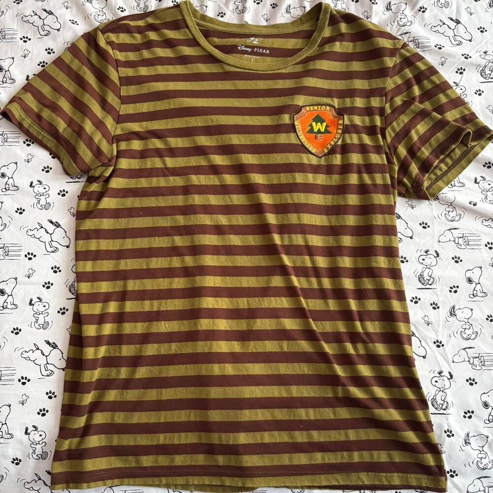 Disney Pixar Up Wilderness Explorer Striped T-Shirt